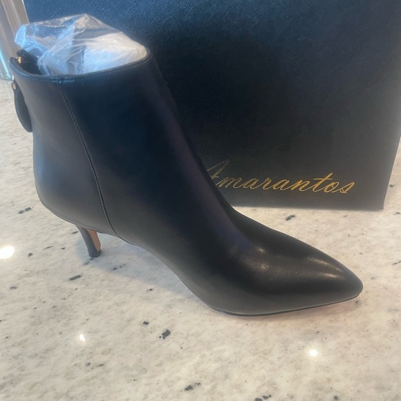 AMARANTOS Fashion Pointed Toe Zip Up Dress Kitten Heel Ankle Boots, size 6 - Picture 8 of 12